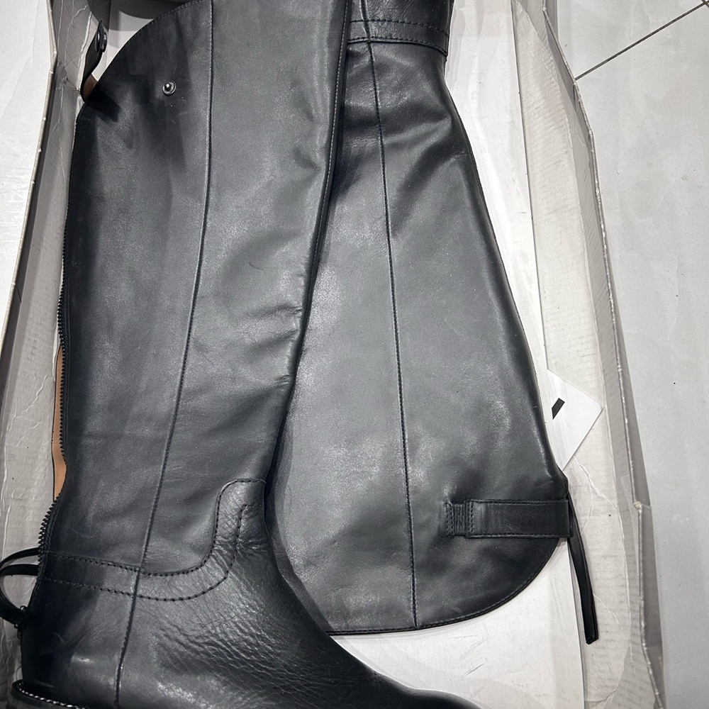Franco Sarto Black Leather Boots